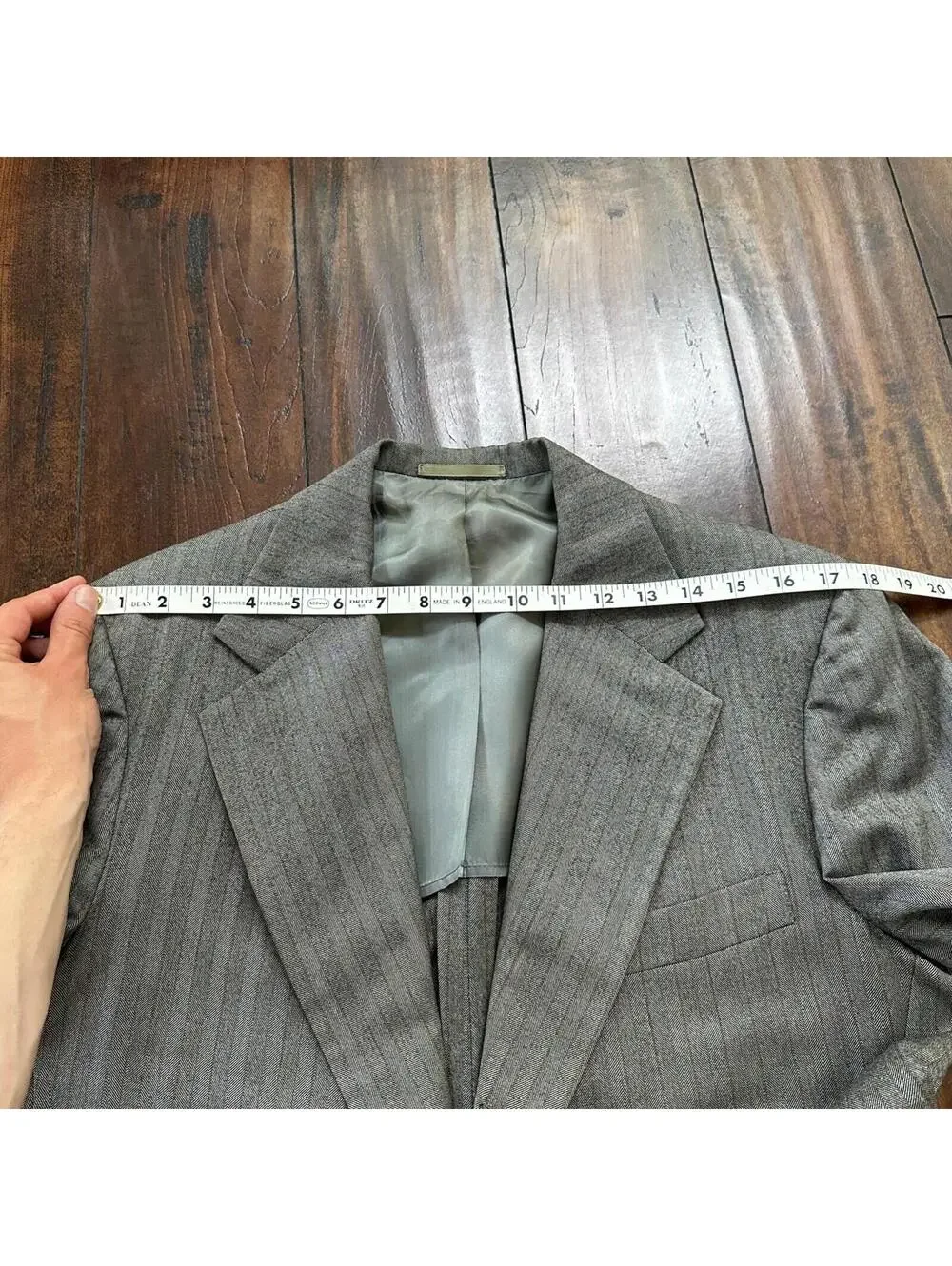1960s 1970s Brown Striped Sport Jacket VTG Mens Suit 41 33x27 Rockabilly Wool